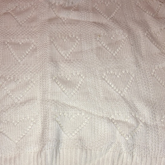 Boutique Heart Sweater White Size XL - Picture 2 of 5